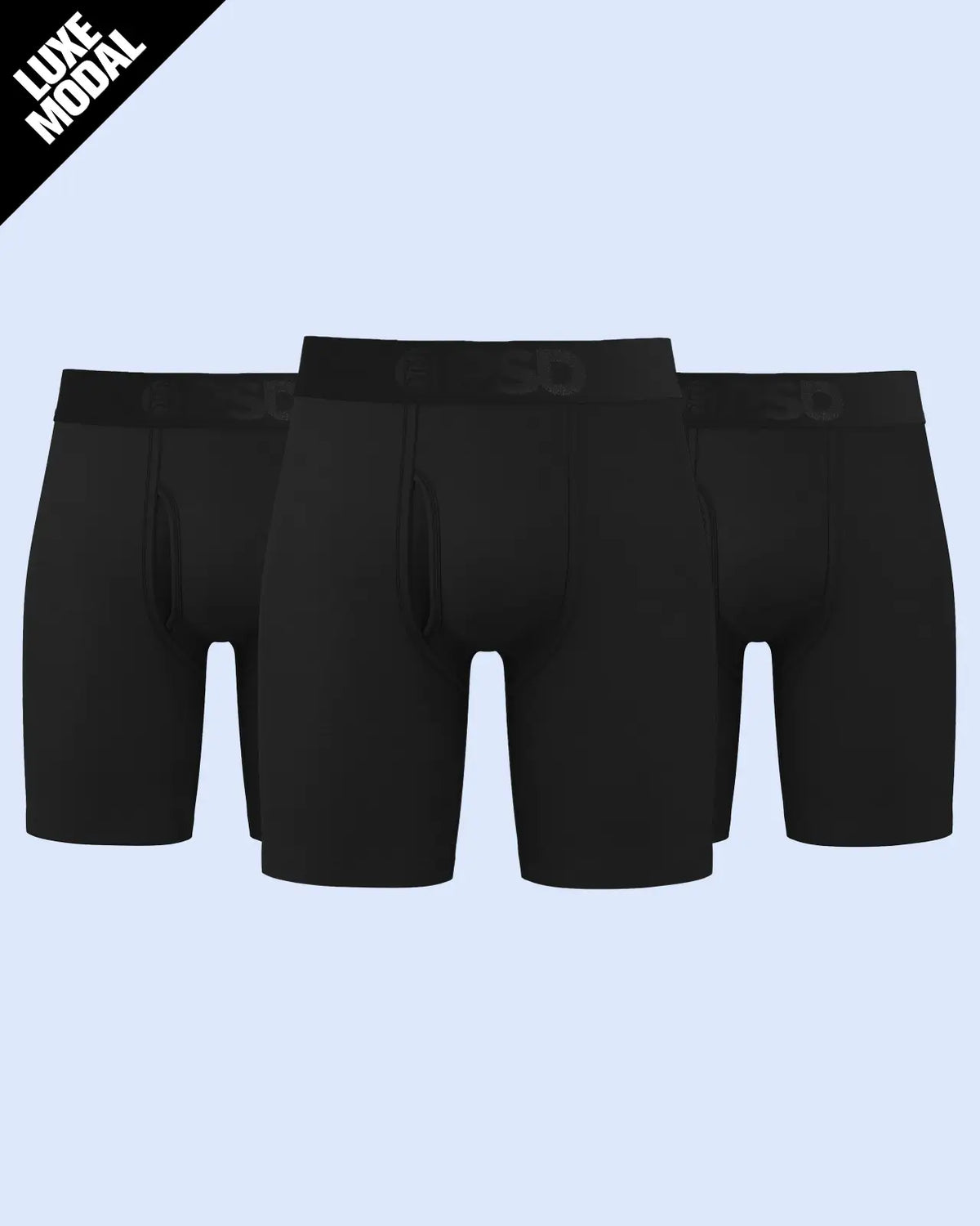 Luxe Modal 3 Pack - Black