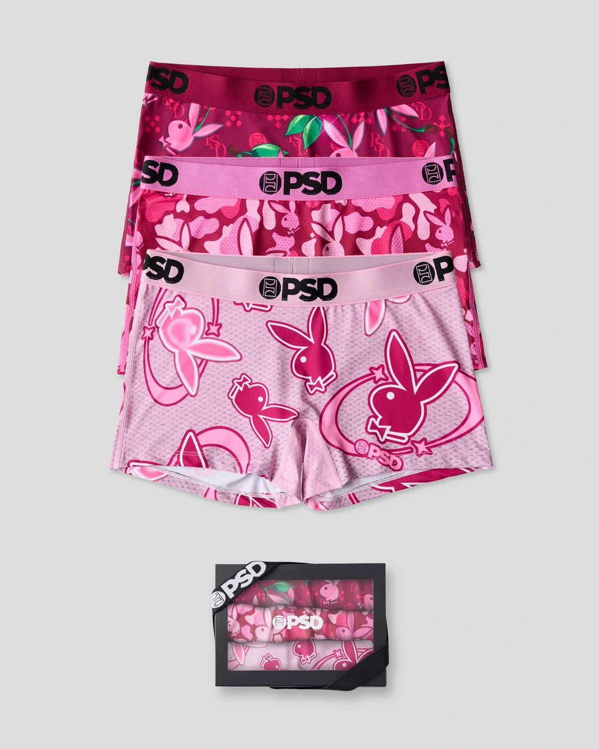 3 Pack - Playboy Tumble Pink