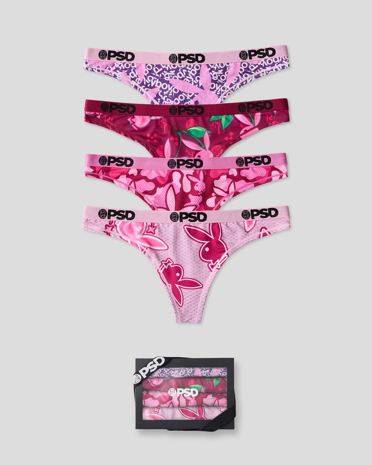 4 Pack - Playboy Tumble Pink