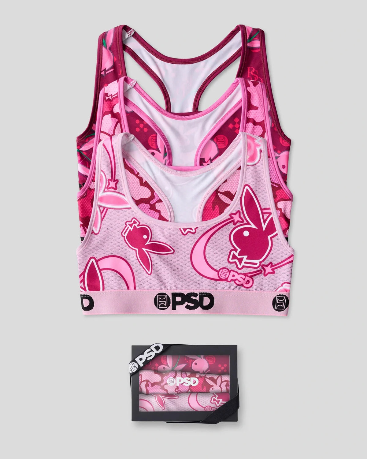 3 Pack - Playboy Tumble Pink